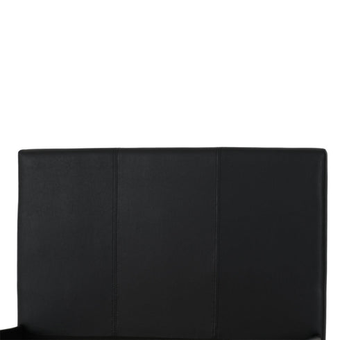 Prado 3FT Bed - Black Faux Leather